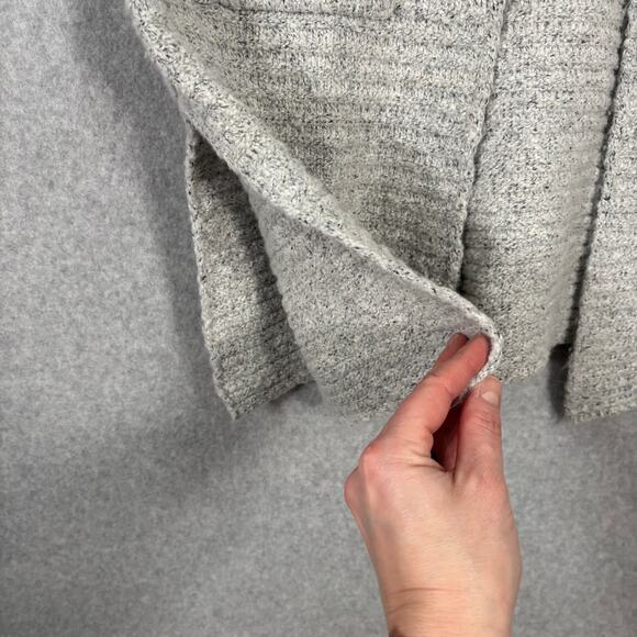 Peyton Jensen Cardigan Sweater‎ Small Gray Duster Chunky Long Lounge Cozy Comfy - Picture 6 of 13